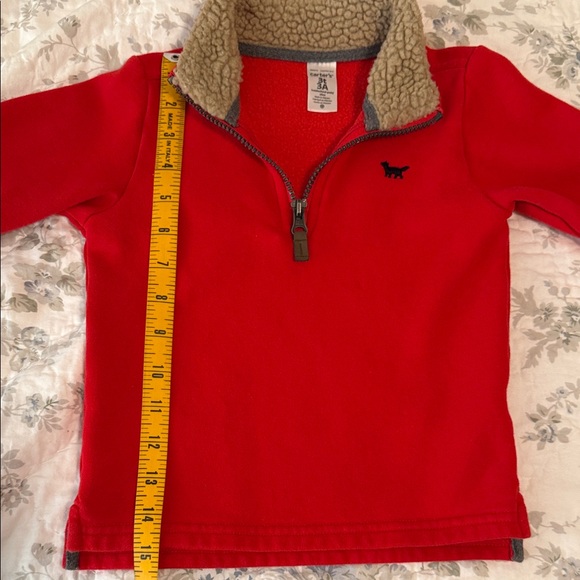 Carter's Red Kids Sweatshirt with Embroidered Dog - Picture 4 of 4